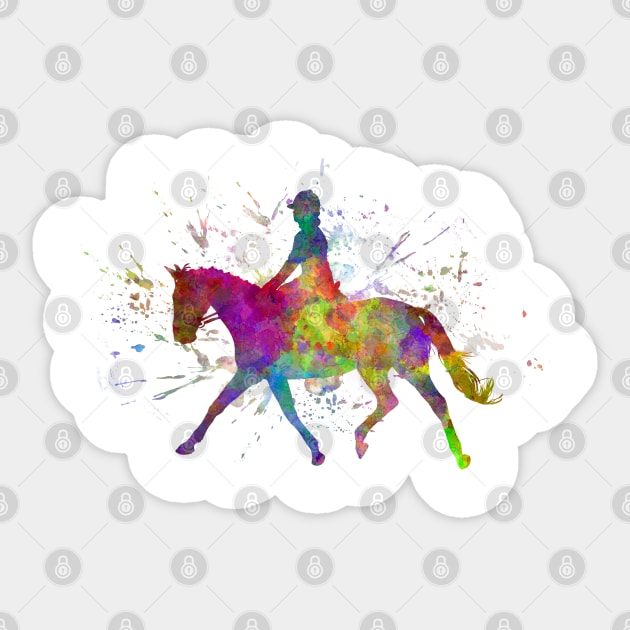 Watercolor horse show Sticker by PaulrommerArt